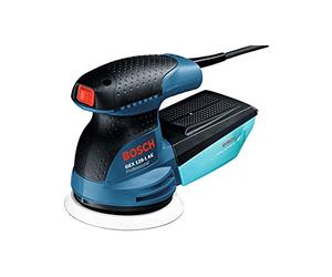 Bosch Professional GEX 125-1 AE Eccentric Sander (125 mm Sanding Plate, 250 W, 3 x Sanding Paper, in Storage Bag)