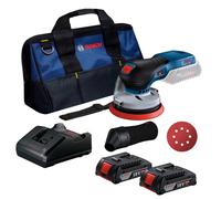 Bosch Professional GEX 18V-125 18v 125mm Brushless Sander Kit 2X 2.0Ah