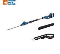 Bosch Professional 18V System Hedgepole GHE 18V-50 TP (2.5 m Telescopic Pole, 3,400 Strokes per Minute, 23.5 mm Tooth Opening, incl. Shoulder Strap, Without Battery)