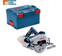 Bosch Professional 18V System BITURBO Cordless Circular Saw GKS 18V-68 C (incl. 1x Saw Blade, Parallel Guide, L-BOXX, without battery/charger)