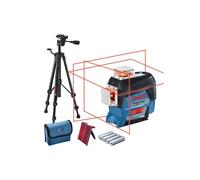 Bosch Professional GLL 3-80 C line laser - Projects 3 lines over 360 + BT 150 tripod (Battery version) - 0601063R01