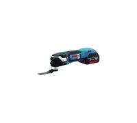 Bosch Professional GOP 18 V-28 Cordless Multi-Cutter with 2 x 18 V 5 Ah Lithium-Ion Batteries and 16 Accessories, L-Boxx - Black/Blue