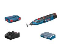 Bosch Rotary Tool GRO 12V-35 (2x GBA 2.0Ah, GAL 1230 CV, 1x Mandrel, 5x Cutting wheels, L-BOXX), Blue