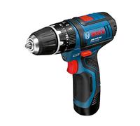 Bosch Professional GSB 12V-15 Cordless Combi Drill with two 12 V 2.0 Ah Lithium-Ion Batteries - L-Boxx