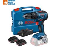 Bosch Professional 18V System Cordless Combi Drill GSB 18V-55 (incl. 2X ProCORE18V 4.0Ah Batteries, Charger 18V-40, L-BOXX 136)