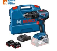 Bosch GSB 18V-55 Professional Brushless Combi Drill (2 x 5.0Ah Batteries)