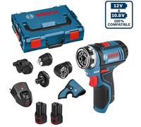 Bosch Professional GSR12V-15FC12V Flexi-Click Driver 4xChucks+2x2A LB 06019F6070