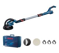 Bosch Professional GTR 55-225 Drywall Sander (550 Watt, Sanding Disc Diameter 215 mm, Includes 1 x Sanding Sheet M480, 1 x Soft Sanding Disc Set, 3 x Cable Clips, in Craftsman's Case