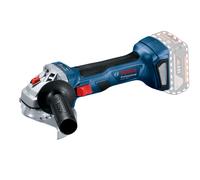 Bosch Professional 18V System Cordless Angle Grinder GWS 18V-7 (125 mm disc diameter, protective guard, Aux. Handle, backing flange, locking nut, without battery/charger, in box)