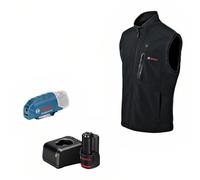 Bosch Professional Heated Vest GHV 12+18V XA (in AA 12V-21 USB charging adapter + GBA 12V 2.0Ah battery + GAL 12V-20 charger) - size XL