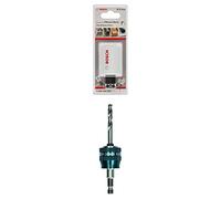 Bosch Professional Hole Saw Progressor for Wood & Metal (Ø 37 mm) + 1x Power Change Plus Adapter (Socket 3/8" hexagonal shank, HSS-G Drill Bit Ø 7.15 x 85 mm)