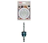 Bosch Professional Hole Saw Progressor for Wood & Metal (Ø 83 mm) + 1x Power Change Plus Adapter (Socket 3/8" hexagonal shank, HSS-G Drill Bit Ø 7.15 x 85 mm)