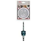 Bosch Professional Hole Saw Progressor for Wood & Metal (Ø 89 mm) + 1x Power Change Plus Adapter (Socket 3/8" hexagonal shank, HSS-G Drill Bit Ø 7.15 x 85 mm)