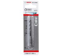 Bosch 2608577050 Metal Twist Drill Bit 3.30mm 75mm Length Impact C...
