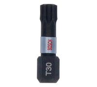 Bosch Torx Screwdriver Bits T30 – Impact Control Torsion, 25 mm – Pack of 25