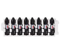 Bosch Professional Impact Screwdriver Bit Insert Pack - 25mm, 8Xph2 Pick & Clic