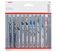 Bosch Professional Jigsaw Blade Set - 10 Pieces, All-In-One