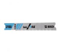 Bosch Professional Jigsaw Blade U118A For Metal - Basic
