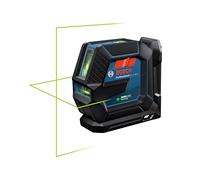 Bosch Professional Laser Level GLL 2-15 G (Green Laser, Interior, LB 10 Mount, Visible Working Range: up to 15m, 4X AA Battery, in Cardboard Box)