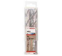 Bosch 5x PRO Metal HSS-G Twist Drill Bit Standard Length (for Non-ferrous metals, Steel, Ø 12,00 mm, Professional Accessory Rotary Drill/Drivers)