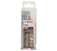 Bosch Metal drill bits HSS-G. DIN 338 8 x 75 x 117 mm 2608595072 (pack of 5)