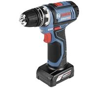 Bosch Professional MP GSR 12V-15 FC 06019F6006 Cordless Drill Driver 12 V Li-Ion with 2nd Battery