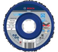 Bosch 1x PRO N377 Cleaning Disc, X-Lock | for Steel sheets, Steel, Grit , Professional Accessory Small Angle Grinder