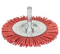 Bosch 1x PRO Nylon Longlife Wire Wheel with Coated Abrasive for 6 mm Cylindrical Shank and Drill (Ø 75 mm, Professional Accessory Rotary Drill/Drivers)