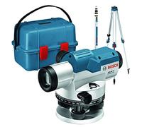 Bosch Professional Optical Level GOL 26 G (26x magnification, unit of measure: 400 Gon, range: up to 100m, measuring rod GR 500, tripod BT 160, in carrying case)