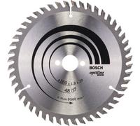 Bosch Professional Optiline Wood Circular Saw Blade - 160mm X 20/16mm X 1.8mm, 48 Teeth