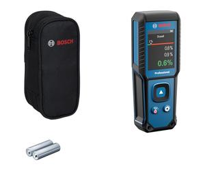 Bosch Professional pinless Moisture Meter GMM 1-15 (Non-invasive, Measures 37 Wood Types and 10 Building Materials, IP65 Rating, 2X AA Batteries, Pouch)