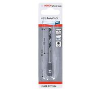 Bosch Professional PointTeQ Hex Drill Bit (for Metal, Ø: 4.2 mm, Total Length: 83 mm, ¼’’ Hex Shank, Accessory for Impact Drivers and Drill Drivers)