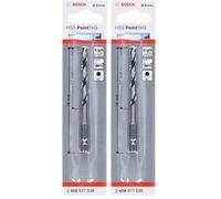 Bosch Professional PointTeQ Hex Drill Bit (for Metal, Ø: 6.0 mm, Total Length: 98 mm, ¼’’ Hex Shank, Accessory for Impact Drivers and Drill Drivers) (Pack of 2)