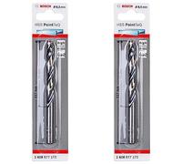 Bosch Professional PointTeQ HSS Twist Drill Bit (for metal, 8.5 x 75 x 117 mm, accessories for drill driver) (Pack of 2)