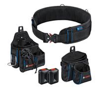 Bosch Professional ProClick Tool Belt kit with 1 x Belt 108 (Size L/XL), 1 x GWT 4 Bag, 1 x GWT 2 Bag, 2 x ProClick Holders