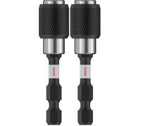 Bosch Professional Quick Release Bit Holder (Impact Control, Pick and Click, 1/4-Inch Hex Shank) (Pack of 2)