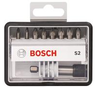 Bosch Professional RobustLine 8+1 Extra Hard Screwdriver Bit Set S2 Steel