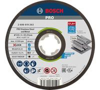 Bosch Professional Straight Cutting Disc Expert (for Inox and Metal, X-LOCK, Diameter 115 mm, Bore Diameter: 22.23 mm, Thickness: 1 mm)