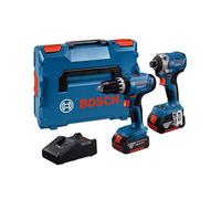 Bosch Professional Twin Pack 18V 2 X 4.0Ah Li-Ion in Blue Bosch Blue