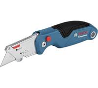 Bosch Professional Universal Folding Knife with Blade Compartment in Metal Handle (incl. Two Replacement Blades, Blister Packaging) - Amazon Exclusive