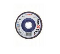 Bosch Professional X-Lock Flap Discs - Straight Version, Plastic Plate - 115mm - G 40 - X571 - Best For Metal