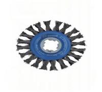 Bosch PRO X Lock Stainless Steel Knotted Wire Wheel 115mm X-Lock