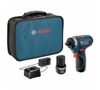 BOSCH PS21-2A 12V Max 2-Speed Pocket Driver Kit with (2) 2.0Ah Batteries