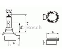 Bosch 1987302084 Spotlight Bulb Fits Saab Seat Smart Subaru Suzuki Toyota