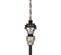Bosch 1x PRO Q-Lock Arbor with Hexagon Socket for Hole Saw Quick Change System (for Metal pipes and profiles, Plastics, 215 x 107 mm, Professional Accessory Rotary Drill/Drivers)