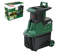 Bosch Quiet Garden Shredder AXT 25 D (2500 W; Suitable for Tough wood and Thorny Shrubs; Integrated Collection Box 53L; in Carton Packaging)
