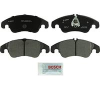 Bosch QuietCast Premium Semi-Metallic Disc Brake Pad Set For Select Audi A4, A5, A6, A7 Quattro, allroad, Q5, S4, S5; Mercedes-Benz E300; Front