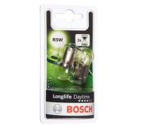 Bosch R5W (207) Longlife Daytime Halogen Headlight Bulbs, 12 V 5 W, Long-lasting - Socket Type BA15s - Pack of 2 Replacement Car Light Bulbs