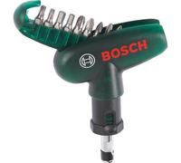 Bosch Ratchet T Handle Screwdriver and 9 Piece Bit Set