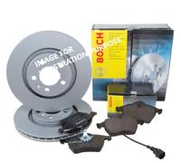 BOSCH REAR Brake Discs And Brake Pads Set 269 mm SOLID
